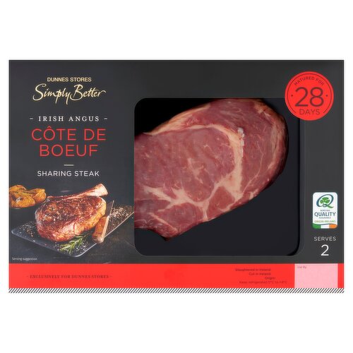 Dunnes Stores Simply Better Irish Angus Côte De Boeuf Sharing Steak 600g
