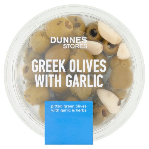 Dunnes Stores Greek Olives with Garlic 120g