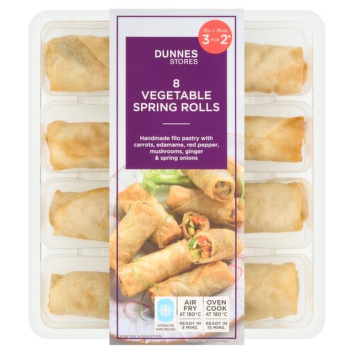 Dunnes Stores 8 Vegetable Spring Rolls 200g