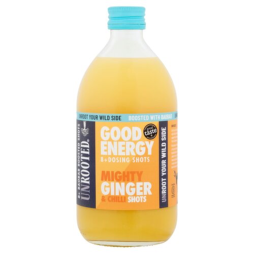 Unrooted Good Energy Mighty Ginger & Chilli Shots 500ml