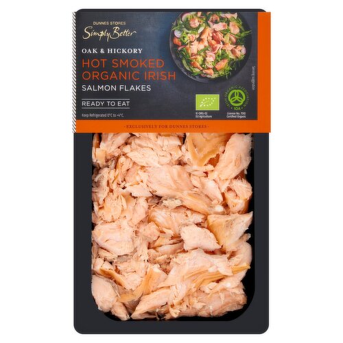 Dunnes Stores Simply Better Oak & Hickory Hot Smoked Irish Organic Salmon Flakes 100g