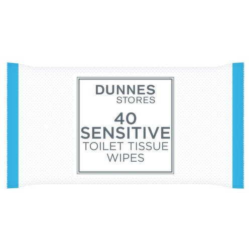 Dunnes Stores 40 Sensitive Toilet Tissue Wipes
