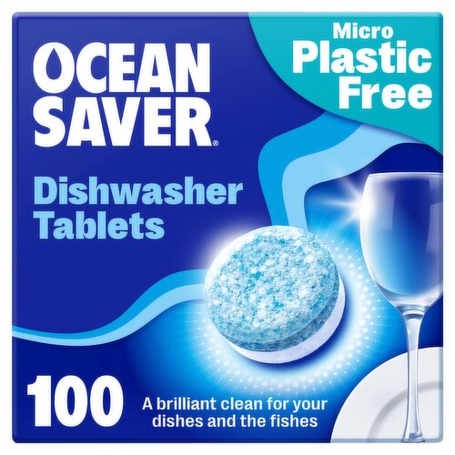 OceanSaver Plastic Free 100 Eco Dishwasher Tablets 1400g