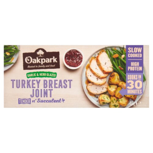 Oakpark Garlic & Herb Glazed Turkey Breast Joint 450g