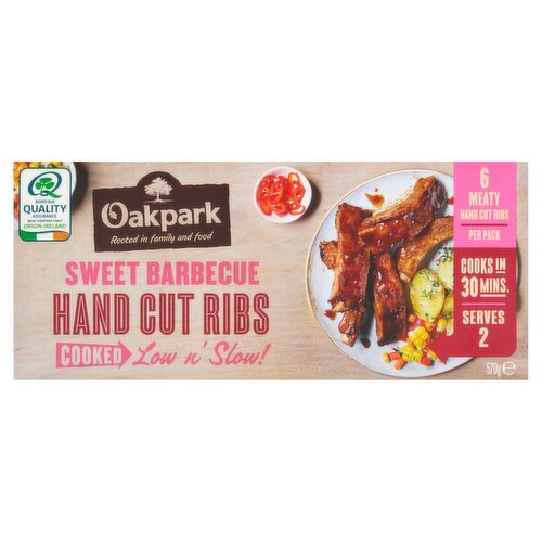 Oakpark Sweet Barbecue Hand Cut Ribs 570g