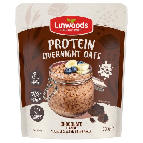 Linwoods Chocolate Flavour Protein Overnight Oats 300g