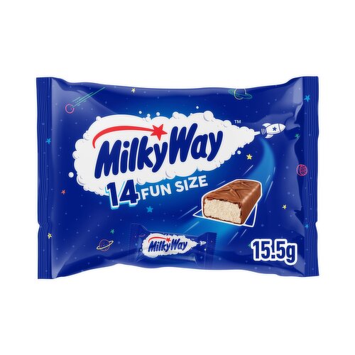 Milky Way Chocolate Fun Size Bars Multipack 14 x 15.5g

