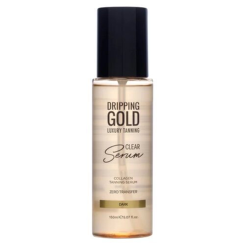 Dripping Gold Luxury Tanning Dark Clear Collagen Tanning Serum 150ml