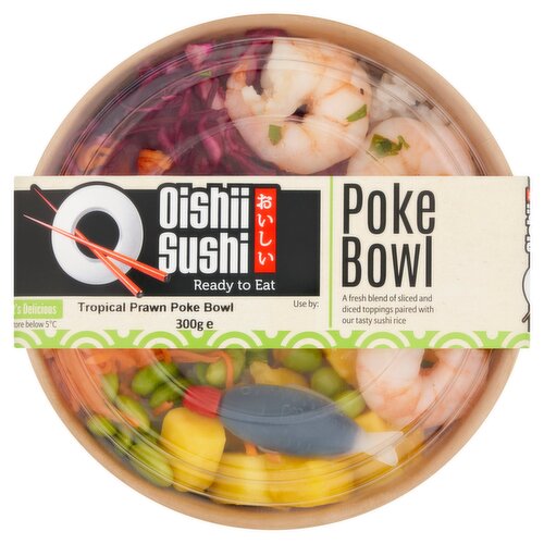 Oishii Sushi Tropical Prawn Poke Bowl 300g