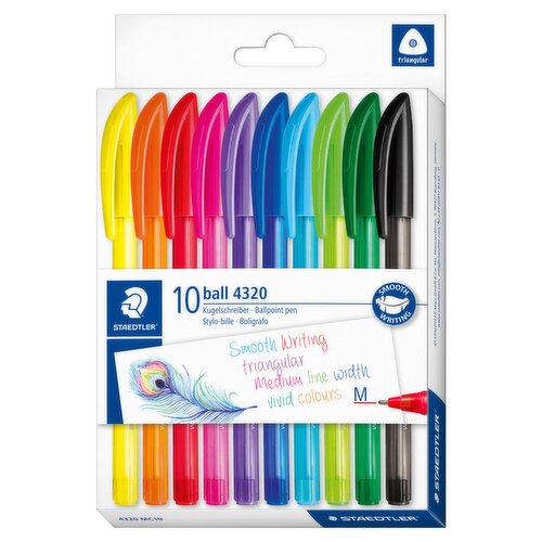 Rainbow Ballpoint Pens (Pack of 10)