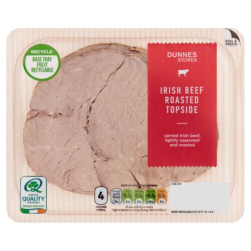 Dunnes Stores Irish Beef Roasted Topside 100g