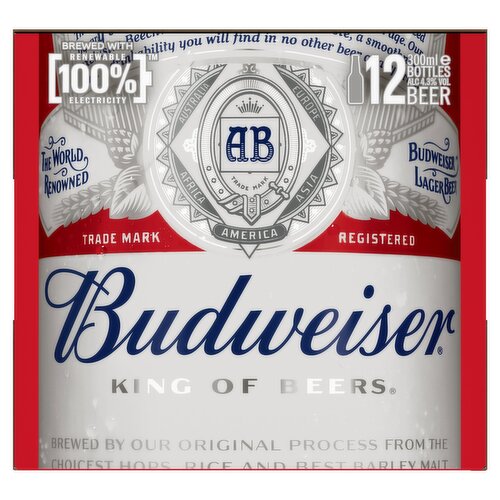 Budweiser Beer 12 x 300ml