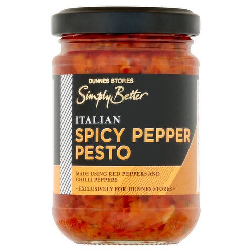 Dunnes Stores Simply Better Italian Spicy Pepper Pesto 130g