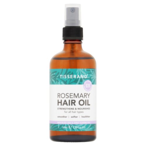 Tisserand Rosemary Hair Oil With Black Seed & Sweet Almond Oils 100ml