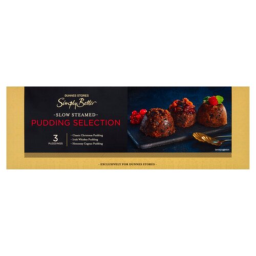 Dunnes Stores Simply Better Slow Steamed Pudding Selection 3 x 125g (375g)