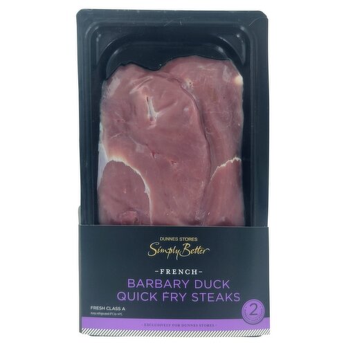 Dunnes Stores Simply Better 2 French Barbary Duck Quick Fry Steaks 250g