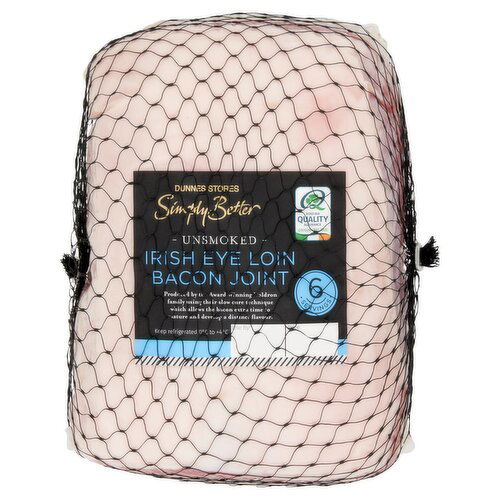 Dunnes Stores Simply Better Unsmoked Irish Eye Loin Bacon Joint 1.2kg