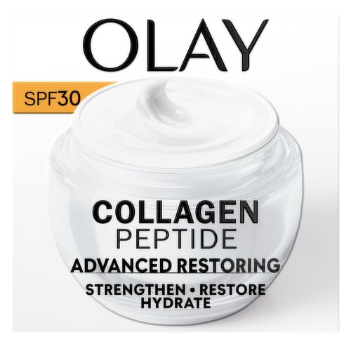 Olay Collagen Peptide Face Moisturiser with SPF 30. Anti Ageing Skincare cream, 50ml