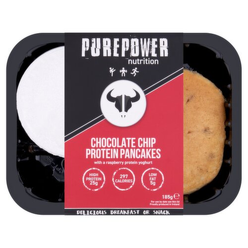 PUREPOWER Nutrition Chocolate Chip Protein Pancakes 185g