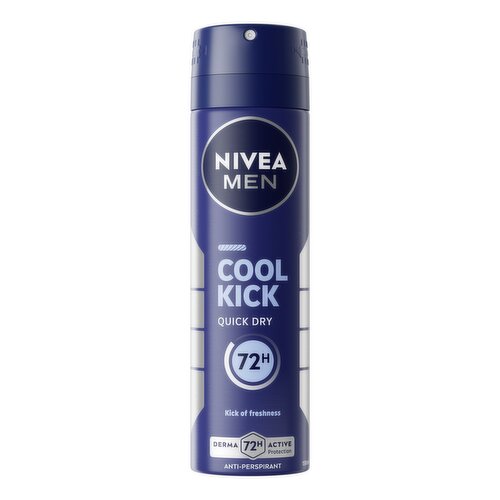 NIVEA MEN 72h Cool Kick Anti-perspirant Spray 150ml