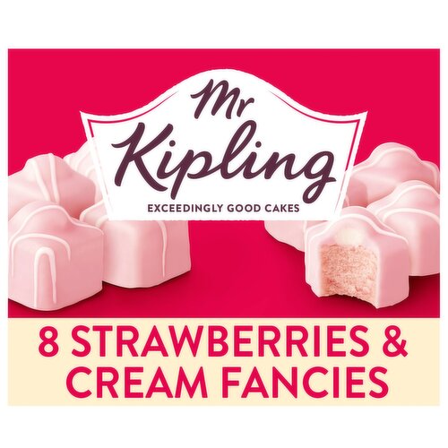 Mr Kipling 8 Strawberries & Cream Fancies
