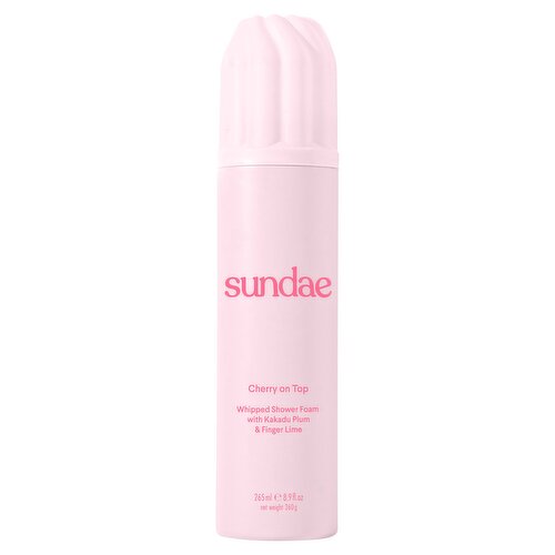 Sundae Cherry on Top Whipped Shower Foam with Kakadu Plum & Finger Lime 260g