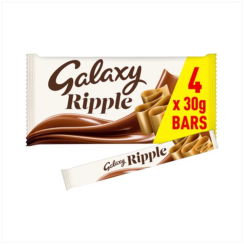 Galaxy Ripple Multipack Chocolate Bars 4 x 30g