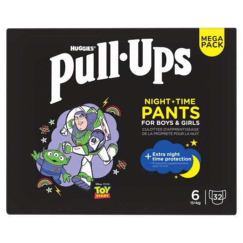 Huggies® Pull-Ups 32 Night Time Pants for Boys & Girls 6 15+kg