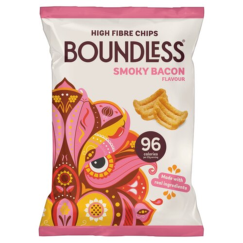Boundless Smoky Bacon Flavour High Fibre Chips 80g