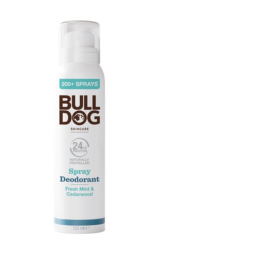 Bulldog Skincare Fresh Mint & Cedarwood Spray Deodorant 125ml