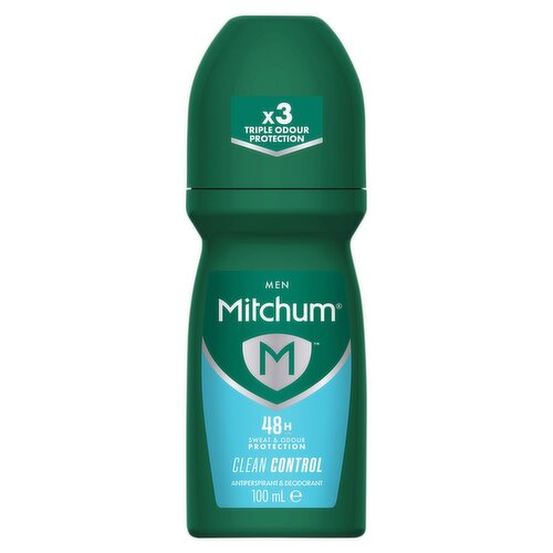 Mitchum Men Clean Control Roll-On Antiperspirant & Deodorant 100ml