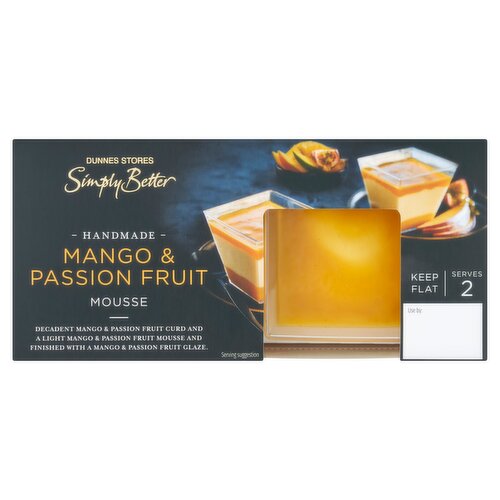 Dunnes Stores Simply Better Handmade Mango & Passion Fruit Mousse 2 x 125g