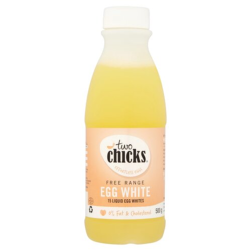 Two Chicks Free Range Egg White 15 Liquid Egg Whites 500g