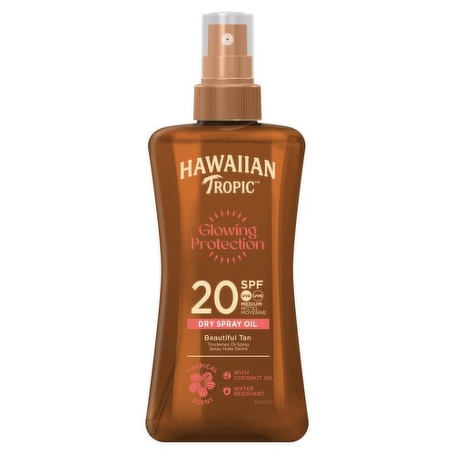 Hawaiian Tropic Glowing Protection Dry Oil Spray SPF20 200ml