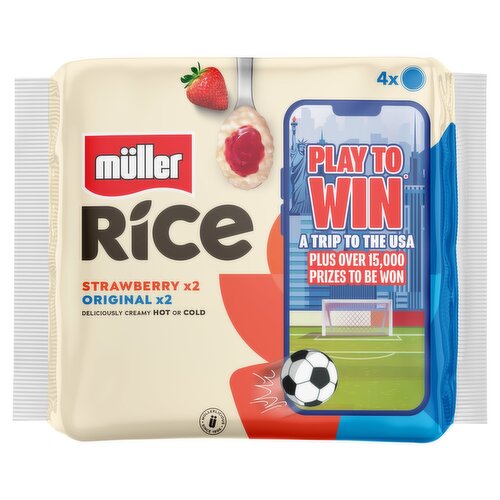 Müller Rice Strawberry & Original Low Fat Dessert