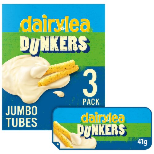 Dairylea Dunkers Jumbo Tubes Cheese Snacks 3 x 41g (123g)