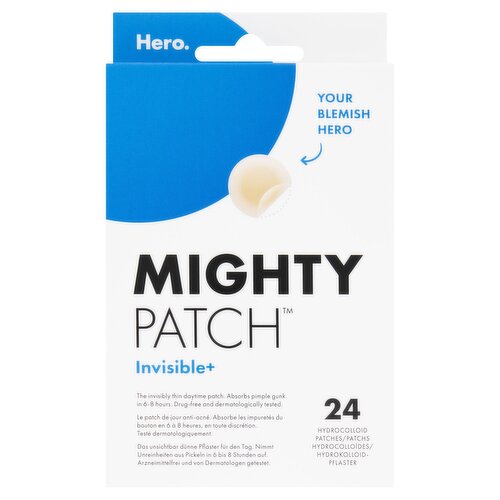 Mighty Patch Invisible+ Spot Patches by Hero Cosmetics - 24 Pimple Patches