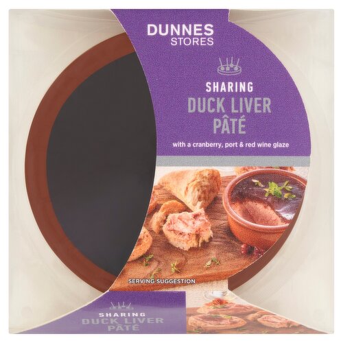 Dunnes Stores Sharing Duck Liver Pâté with a Cranberry, Port & Red Wine Glaze 200g