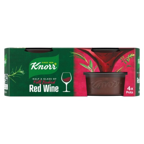 Knorr Red Wine Stock Pots 4x 26 g