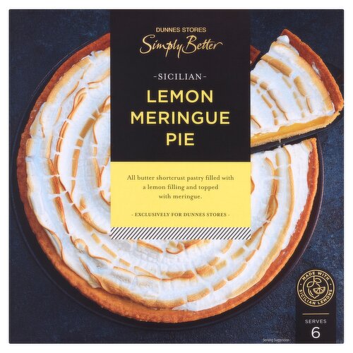 Dunnes Stores Simply Better Sicilian Lemon Meringue Pie 480g