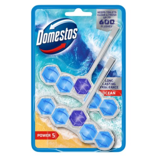 Domestos Power 5 Ocean Toilet Rim Blocks 2x 50 g
