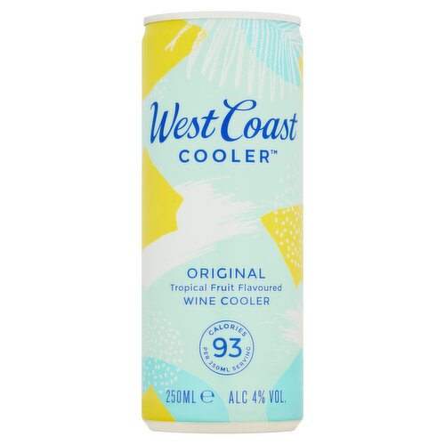 West Coast Cooler Original Tropical Fruit Flavoured Wine Cooler 250ml