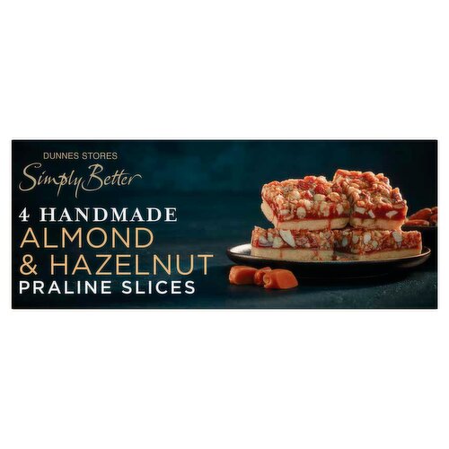 Dunnes Stores Simply Better 4 Handmade Almond & Hazelnut Praline Slices 185g