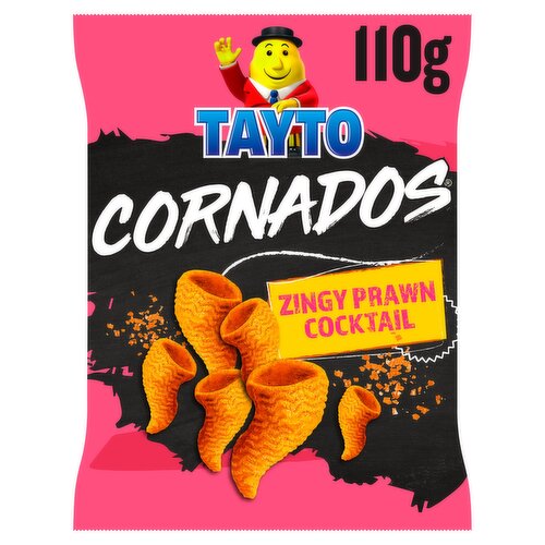 Tayto Cornados Zingy Prawn Cocktail Flavour 110g