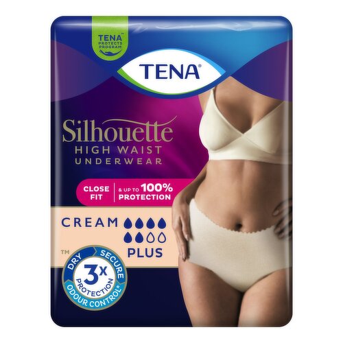 TENA Silhouette Incontinence Pants Cream L 8 Pack