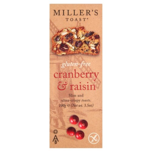Miller's Toast Gluten-Free Cranberry & Raisin 100g