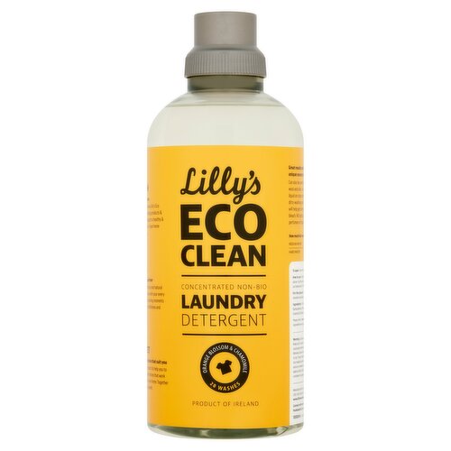 Lilly's Eco Clean Orange Blossom & Chamomile Concentrated Non-Bio Laundry Detergent 1000ml