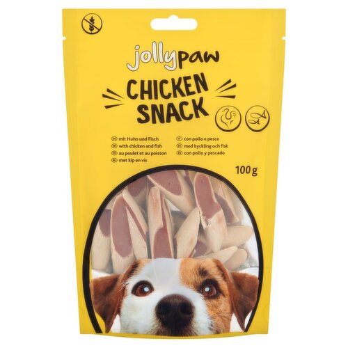 Jollypaw Chicken Snack with Chicken and Fish 100g