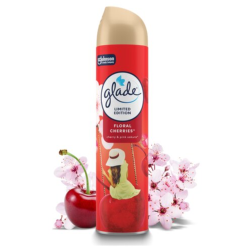 Glade Aerosol Air Freshener Floral Cherries 300ml