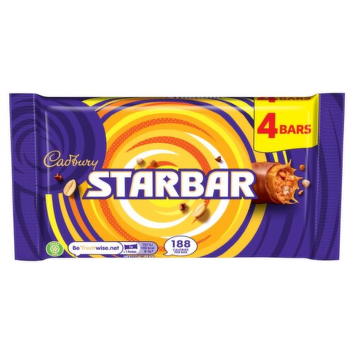 Cadbury Starbar Chocolate Multipack (4 x 37g) 148 g